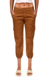 Sanctuary Rebel Crop Stretch Cotton Pants In Lion