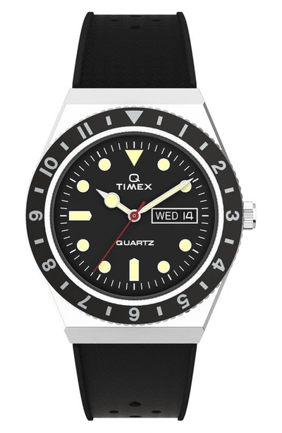 Timex Men's Q Diver Black Synthetic Watch 38mm