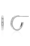 Sethi Couture Dunes Diamond Huggie Hoop Earrings In 18k Wg
