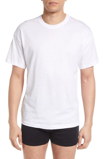 Calvin Klein Mens 5 Pk. Cotton Classics Crewneck T Shirts 3 Pk. Stretch Boxer Briefs In White