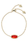 Kendra Scott Elaina Bracelet In Gold Red Illusion