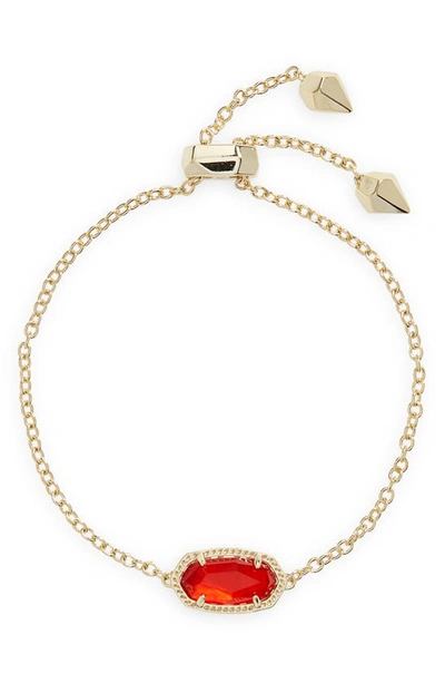 Kendra Scott Elaina Bracelet In Gold Red Illusion