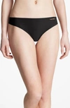 Calvin Klein Invisibles Thong 3-pack In Black