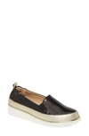 Ron White Nelleca Metallic Napa Demi-wedge Sneakers In Onyx/plati