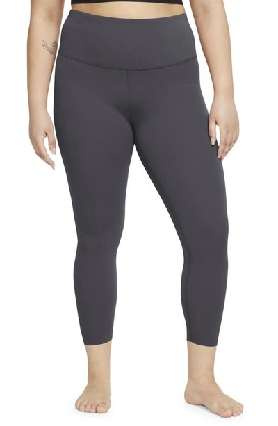 Nike Women's  Yoga Luxe High-waisted 7/8 Infinalon Leggings (plus Size) In Brown