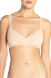 ON GOSSAMER ON GOSSAMER STRETCH COTTON BRALETTE,010404