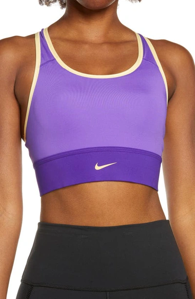 Nike Women's Swoosh Medium-support 1-piece Padded Longline Sports