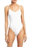 Robin Piccone Ava One-piece Swimsuit In White