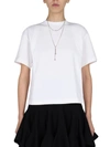 Alexander Mcqueen Seam-detailed Cotton T-shirt In White