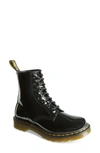 Dr. Martens' 1460 W 8 Eye Boot In Black Patent Leather