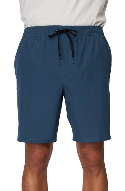 O'neill Reserve Elastic Waist Shorts In Cadet Blue