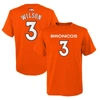 OUTERSTUFF YOUTH RUSSELL WILSON ORANGE DENVER BRONCOS MAINLINER PLAYER NAME & NUMBER T-SHIRT
