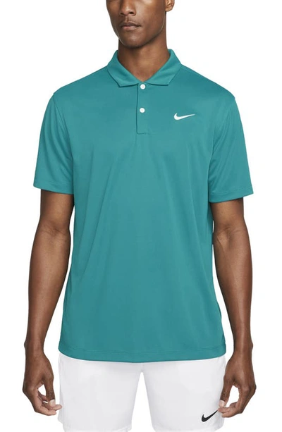 Nike Court Dri-fit Men's Tennis Polo In Bright Spruce,white