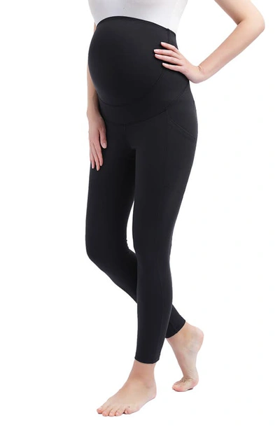 Kimi And Kai Sol Bellyback Support Maternity Leggings In Black