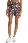 Rag & Bone Ivy Print Linen Blend Shorts In Black