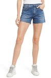 Ag Hailey Boyfriend Cutoff Denim Shorts In Sierra Mar