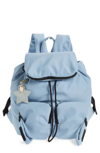 See By Chloé Blue Joy Rider Backpack In Shady Blue