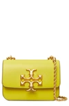 Tory Burch Small Eleanor Convertible Leather Shoulder Bag In Island Chartreuse