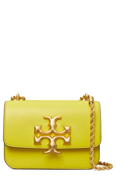 Tory Burch Small Eleanor Convertible Leather Shoulder Bag In Island Chartreuse