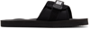 SUICOKE BLACK PADRI SANDALS