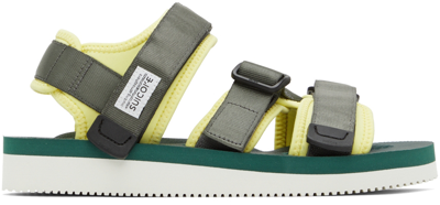 Suicoke Green Kisee-v Sandals