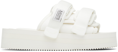Suicoke White Moto-vpo Sandals