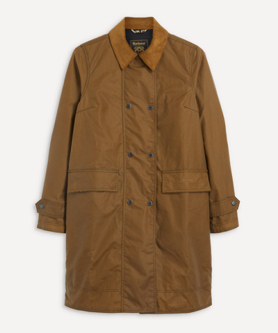 Barbour X House Of Hackney Bohemia Wax Jacket In Sand / Wildcard
