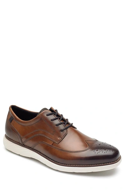 Rockport Garett Wingtip In Cognac
