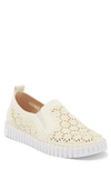 Ilse Jacobsen Tulip Laser Cut Slip-on Sneaker In Milk Creme