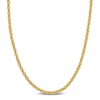 Amour 14k Yellow Gold 3mm Infinity Rope Chain Necklace 20 In Yellow