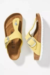 Birkenstock Women's Gizeh Big Buckle Slide Sandals In Yellow