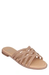 Gc Shoes Sage Faux Leather Slide Sandal In Rose Gold