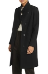 Reiss Marcie Wool Blend Coat In Black
