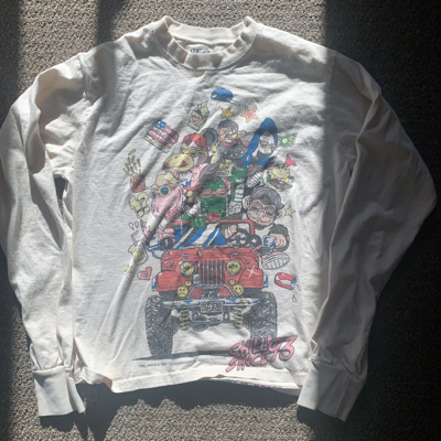 Pre-owned Brandy Melville Rare John Galt  Chill Since ‘93 Long Sleeve Graphic Tshirt In Multicolor