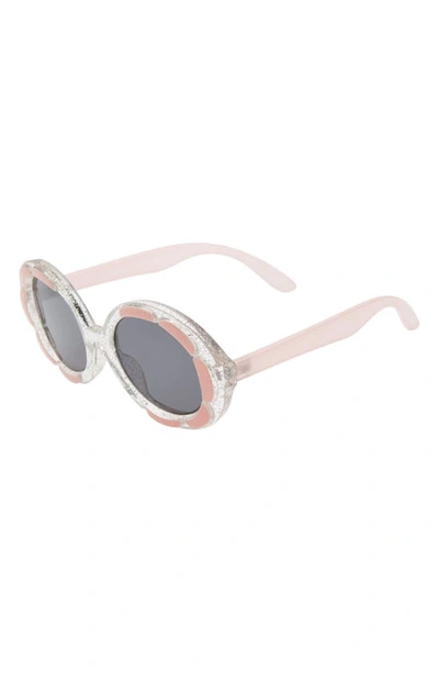 Glambaby Kids' Maddy 47mm Round Sunglasses In Light Pink