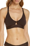 Tomboyx Stretch Modal Lounge Bralette In Java