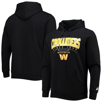 Starter Black Washington Commanders Premier Pullover Hoodie
