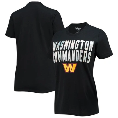 G-iii 4her By Carl Banks Black Washington Commanders Endzone T-shirt