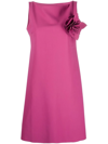 LE PETITE dressing gown DI CHIARA BONI FLOWER-APPLIQUE DETAIL DRESS