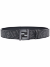 Fendi Cintura Logo Buckle Belt In Black