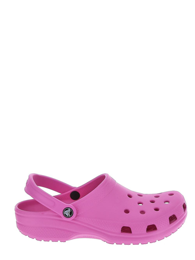 Crocs Womens Classic Clog Colour Block In Fuscia In Pink