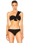 Marysia Venice One-shoulder Swim Top In Black