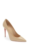 Christian Louboutin Kate Pointed Toe Pump In Nude 1