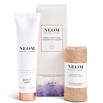 Neom Perfect Night's Sleep Cleansing Balm & Cloth (100ml) In N/a