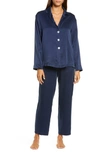 Lunya Washable Silk Pajamas In Deep Blue