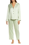 Lunya Washable Silk Pajamas In Ethereal Green