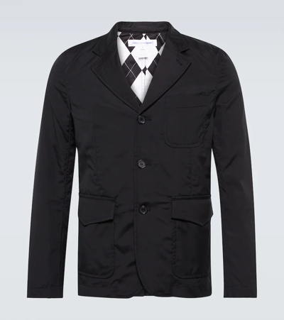 Comme Des Garçons Shirt Cotton Jacket In Black/check