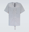 Byborre Contrast Panel Top In Grey Multi-colour