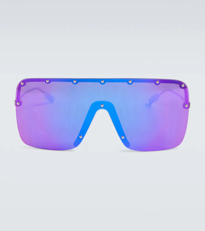 Gucci Mask-frame Sunglasses In 003 Gold