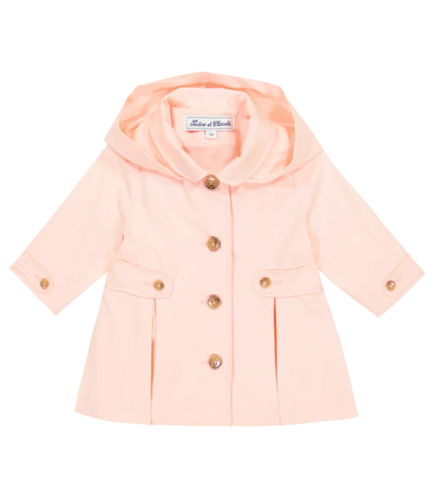 Tartine Et Chocolat Baby Cotton Trench Coat In Pink